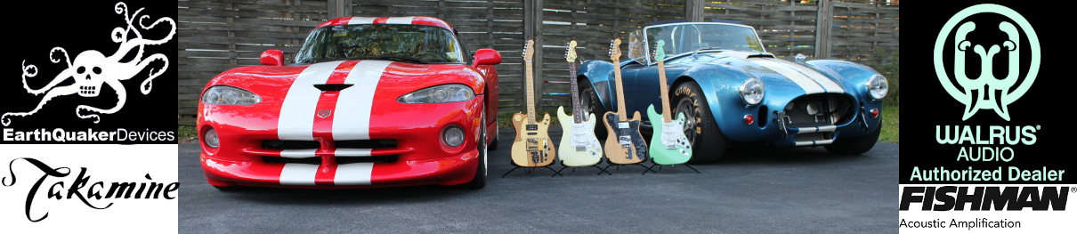 Dodge Viper and Shelby Cobra with Guitar collection